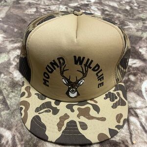Camouflage Deer Trucker Hat Vintage